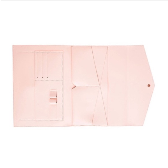Glass Ladder & Co Megan Pink Portfolio Clutch New - Picture 6 of 16